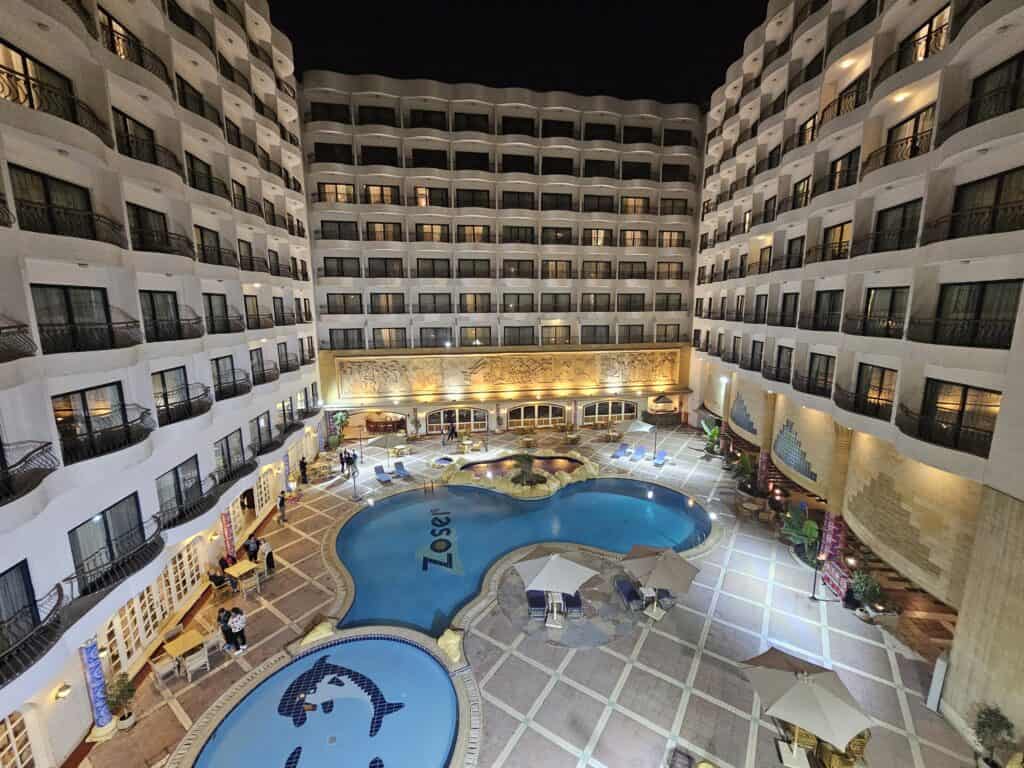 Check-in no Hotel no Cairo
